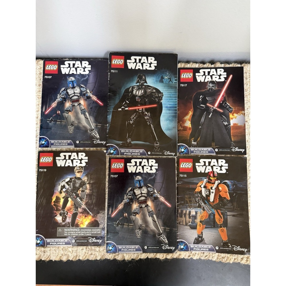 Lego Star Wars Buildable Figures Instruction Manuals Only